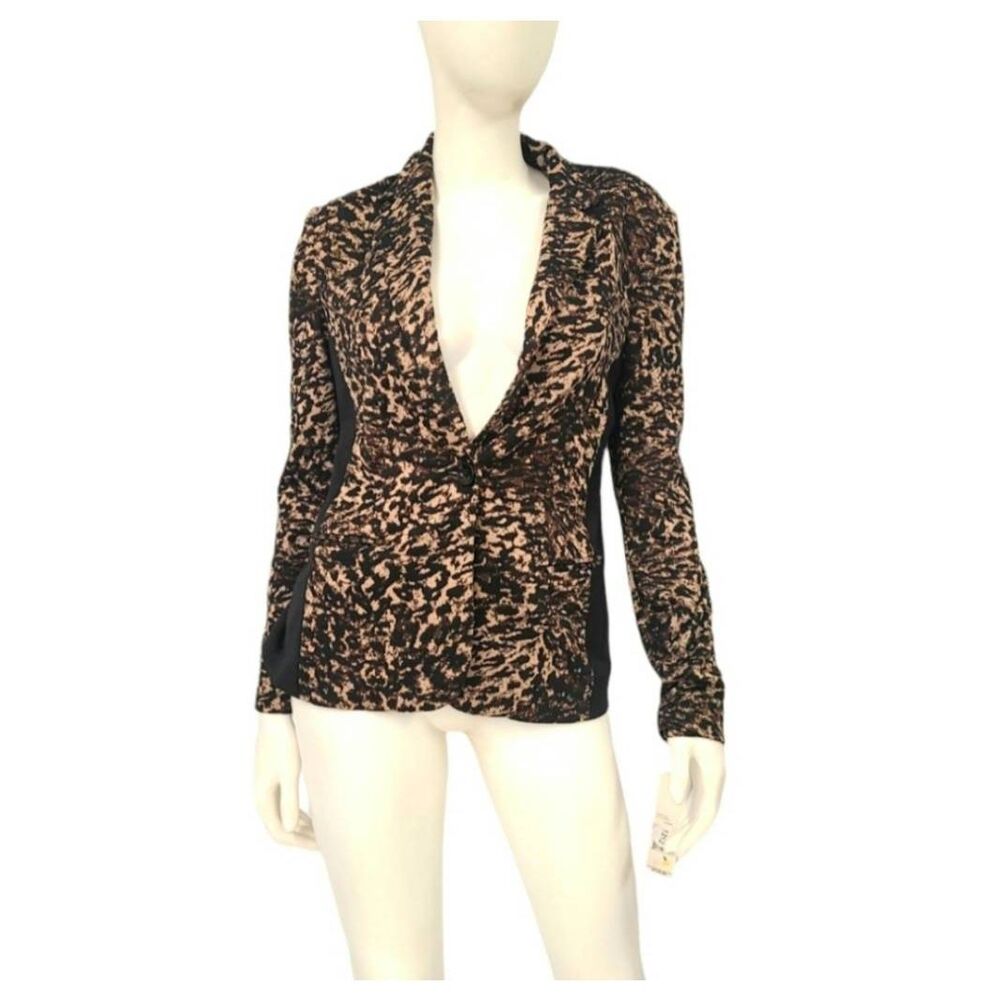 Rafaella Animal Print Blazer Womens Size 6 New with Tags - Picture 5 of 10